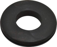 Made in USA - 1-5/8" OD, 1/4" Thick Grommet - Buna-N Rubber, 1-1/4" Slot Diam x 1/16" Slot Width - Exact Tool & Supply