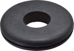 Made in USA - 2" OD, 3/8" Thick Grommet - Buna-N Rubber, 1-5/8" Slot Diam x 1/16" Slot Width - Exact Tool & Supply