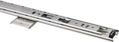 Knape & Vogt - 20" Slide Length, Chrome Variable-Height Pencil Drawer Slide - 3/4" Wide - Exact Tool & Supply