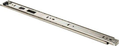 Knape & Vogt - 18" Slide Length, 13.5" Travel Length, Chrome Drawer Slide - Chrome Finish - Exact Tool & Supply