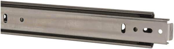 Knape & Vogt - 26" Slide Length, 19.5" Travel Length, Chrome Drawer Slide - Chrome Finish - Exact Tool & Supply