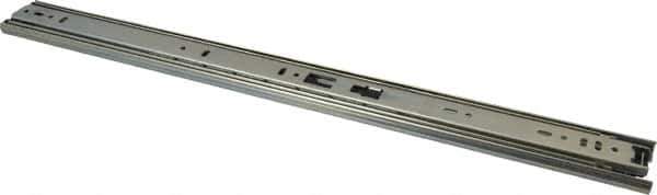 Knape & Vogt - 20" Slide Length, Chrome Box or Vertical File Drawer Slide - 18" Wide, Chrome Finish - Exact Tool & Supply