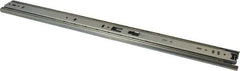 Knape & Vogt - 20" Slide Length, Chrome Box or Vertical File Drawer Slide - 18" Wide, Chrome Finish - Exact Tool & Supply