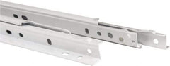 Knape & Vogt - 650mm Slide Length, 487mm Travel Length, Steel Epoxy-Coated Drawer Slide - White Epoxy Finish - Exact Tool & Supply