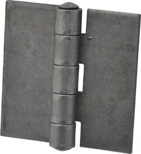 Stanley - 2-1/2" Long x 2-1/2" Wide, Extra Heavy Full Surface Hinge - Steel, Plain Finish - Exact Tool & Supply
