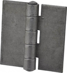 Stanley - 2-1/2" Long x 2-1/2" Wide, Extra Heavy Full Surface Hinge - Steel, Plain Finish - Exact Tool & Supply