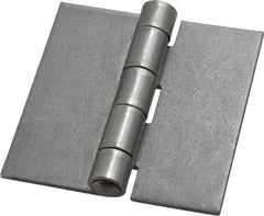 Stanley - 3" Long x 3" Wide, Extra Heavy Full Surface Hinge - Steel, Plain Finish - Exact Tool & Supply