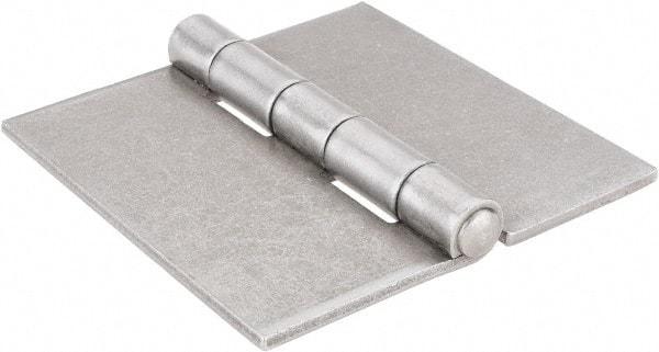 Stanley - 4" Long x 4" Wide, Extra Heavy Full Surface Hinge - Steel, Plain Finish - Exact Tool & Supply
