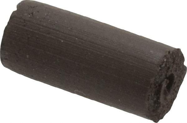 Cratex - 1/4" Max Diam x 1/2" Long, Cylinder, Rubberized Point - Medium Grade, Silicon Carbide, 1/16" Arbor Hole, Unmounted - Exact Tool & Supply