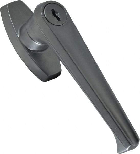 Made in USA - Locking Handle Latch - Polished Chrome Plated - Exact Tool & Supply