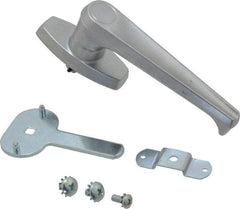 Made in USA - Nonlocking Handle Latch - Polished Chrome Plated - Exact Tool & Supply