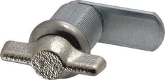 Made in USA - 21/32" Max Thickness, Thumb Turn Panel - Zinc Die Cast Coated - Exact Tool & Supply