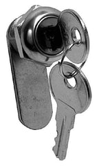 Made in USA - 15/16" Max Thickness, Standard Cam Lock - Polished Brass Finish - Exact Tool & Supply