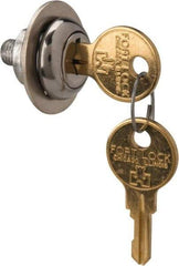 Made in USA - 5/32" Max Thickness, Standard Cam Lock - Stainless Steel Finish - Exact Tool & Supply