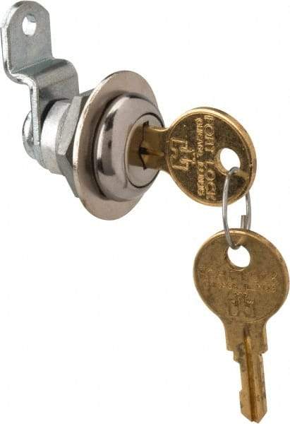 Made in USA - 5/16" Max Thickness, Standard Cam Lock - Stainless Steel Finish - Exact Tool & Supply