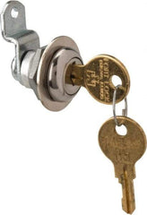 Made in USA - 5/16" Max Thickness, Standard Cam Lock - Stainless Steel Finish - Exact Tool & Supply
