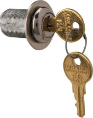 Made in USA - 15/16" Max Thickness, Standard Cam Lock - Stainless Steel Finish - Exact Tool & Supply