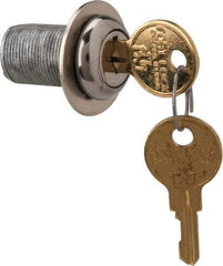 Made in USA - 15/16" Max Thickness, Standard Cam Lock - Stainless Steel Finish - Exact Tool & Supply
