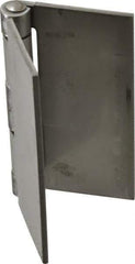 Made in USA - 4" Wide x 1/8" Thick, Blank Butt Hinge - Stainless Steel, Polished Finish - Exact Tool & Supply