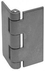Made in USA - 6" Wide x 0.165" Thick, Blank Butt Hinge - Stainless Steel, Polished Finish - Exact Tool & Supply