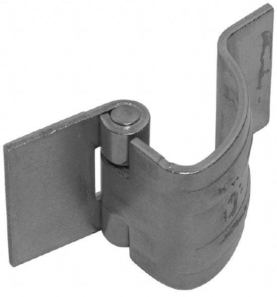Made in USA - 0.8" Wide x 0.075" Thick, Concealed Hinge - Aluminum, Plain Finish - Exact Tool & Supply
