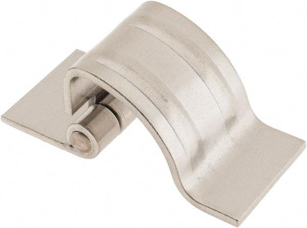 Made in USA - 1-1/4" Wide x 0.09" Thick, Concealed Hinge - Stainless Steel, Plain Finish - Exact Tool & Supply