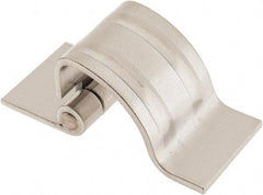 Made in USA - 1-1/4" Wide x 0.09" Thick, Concealed Hinge - Stainless Steel, Plain Finish - Exact Tool & Supply