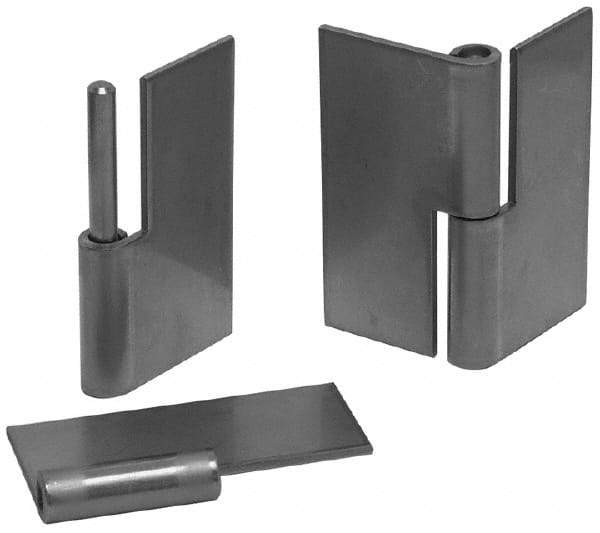Made in USA - 1.87" Wide x 0.075" Thick, Slip Joint Hinge - Steel, Plain Finish - Exact Tool & Supply