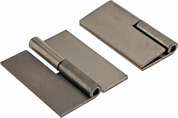 Made in USA - 1.68" Wide x 0.075" Thick, Slip Joint Hinge - Steel, Plain Finish - Exact Tool & Supply