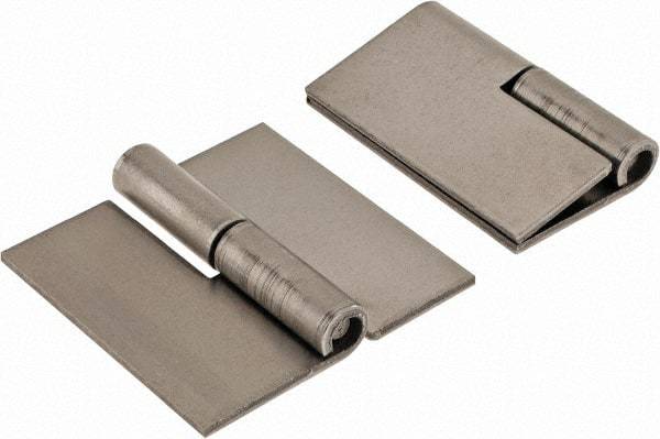 Made in USA - 2" Wide x 0.075" Thick, Slip Joint Hinge - Steel, Plain Finish - Exact Tool & Supply