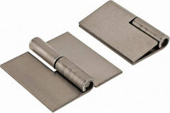 Made in USA - 2" Wide x 0.075" Thick, Slip Joint Hinge - Steel, Plain Finish - Exact Tool & Supply