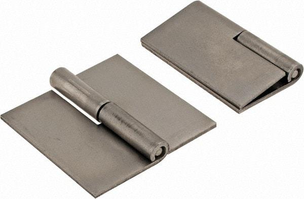 Made in USA - 2-1/2" Wide x 0.09" Thick, Slip Joint Hinge - Steel, Plain Finish - Exact Tool & Supply