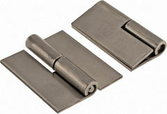 Made in USA - 1.68" Wide x 0.075" Thick, Slip Joint Hinge - Stainless Steel, Plain Finish - Exact Tool & Supply