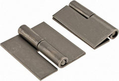 Made in USA - 1.68" Wide x 0.075" Thick, Slip Joint Hinge - Stainless Steel, Plain Finish - Exact Tool & Supply