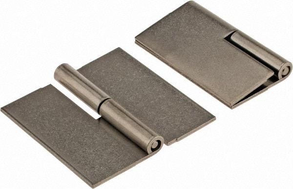 Made in USA - 2-1/2" Wide x 0.075" Thick, Slip Joint Hinge - Stainless Steel, Plain Finish - Exact Tool & Supply