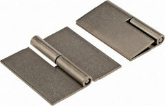 Made in USA - 2-1/2" Wide x 0.075" Thick, Slip Joint Hinge - Stainless Steel, Plain Finish - Exact Tool & Supply