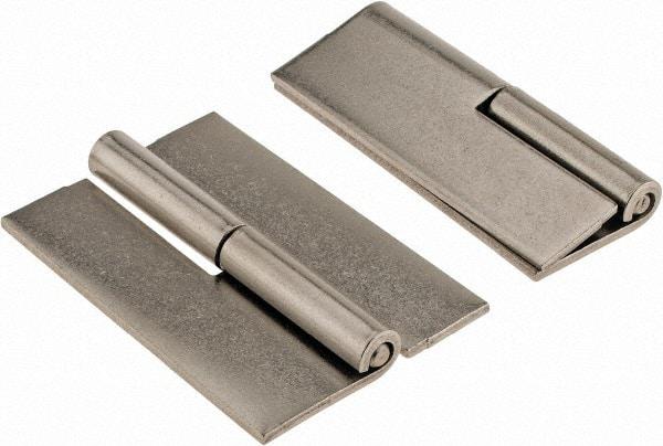 Made in USA - 2" Wide x 0.093" Thick, Slip Joint Hinge - Stainless Steel, Plain Finish - Exact Tool & Supply