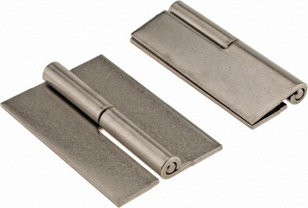 Made in USA - 2" Wide x 0.093" Thick, Slip Joint Hinge - Stainless Steel, Plain Finish - Exact Tool & Supply