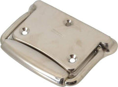 Value Collection - Steel Formed Grip Chest Handle with Return Springs - 5" Wide x 3.64" High, Chrome Plated - Exact Tool & Supply