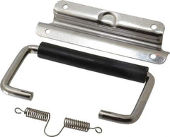 Value Collection - Full Plate Chest Handle with 90° Stop - 5-1/4" Wide x 3-1/4" High, Polished - Exact Tool & Supply