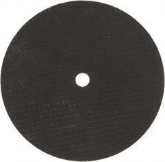 Norton - 6" 36 Grit Aluminum Oxide Cutoff Wheel - 1/16" Thick, 1/2" Arbor, 10,190 Max RPM, Use with Stationary Grinders - Exact Tool & Supply