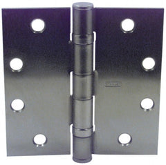 Stanley - 4-1/2" Long x 4-1/2" Wide Steel Full Surface Commercial Hinge - Exact Tool & Supply