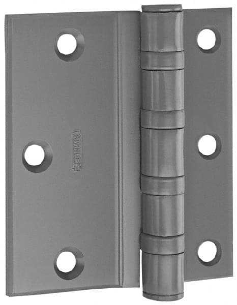 Stanley - 4-1/2" Long x 4-1/2" Wide Steel Full Surface Commercial Hinge - Exact Tool & Supply