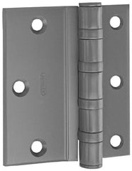 Stanley - 4-1/2" Long x 4-1/2" Wide Steel Full Surface Commercial Hinge - Exact Tool & Supply
