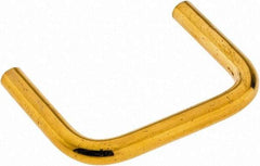 Electro Hardware - 4-40 Internal Thread, 5/32" Handle Diam, Plain Brass Drawer Pull - 1-1/4" Center to Center - Exact Tool & Supply