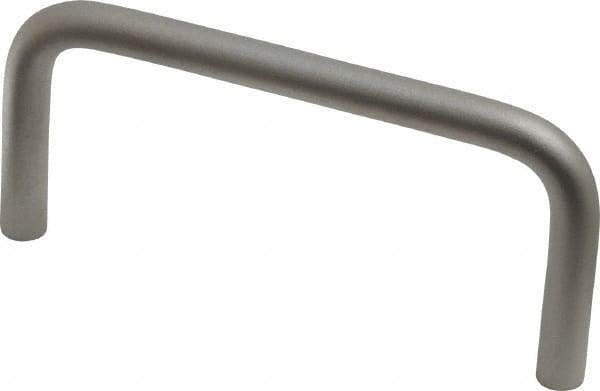 Electro Hardware - Round Handle - Plain, Aluminum, 3" Center to Center - Exact Tool & Supply