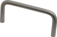 Electro Hardware - Round Handle - Plain, Aluminum, 3" Center to Center - Exact Tool & Supply