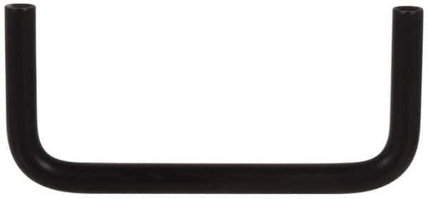 Electro Hardware - Round Handle - Clear Finish, Aluminum, 2" Center to Center - Exact Tool & Supply