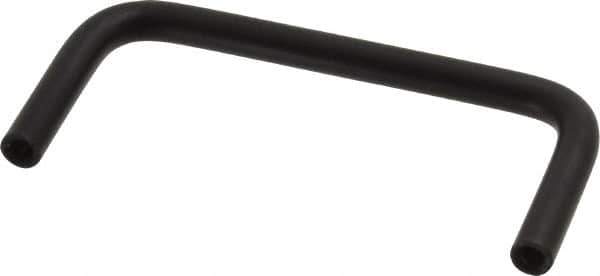Electro Hardware - Round Handle - Black Coated, Aluminum, 3" Center to Center - Exact Tool & Supply