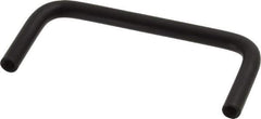 Electro Hardware - Round Handle - Black Coated, Aluminum, 3" Center to Center - Exact Tool & Supply
